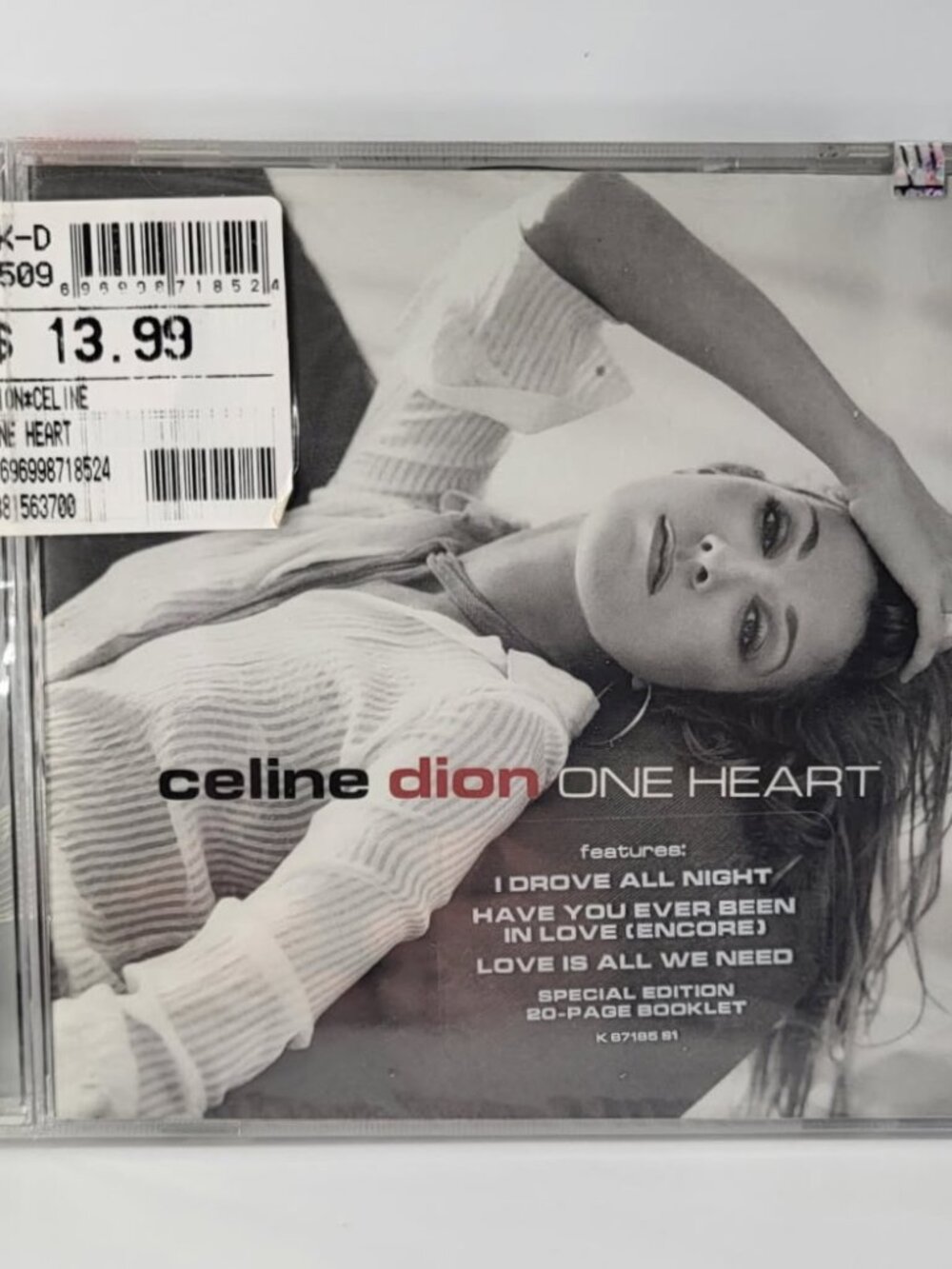 Celine Dion One Heart Special Edition- Epic Records- 2003- Dance Pop- New Sealed